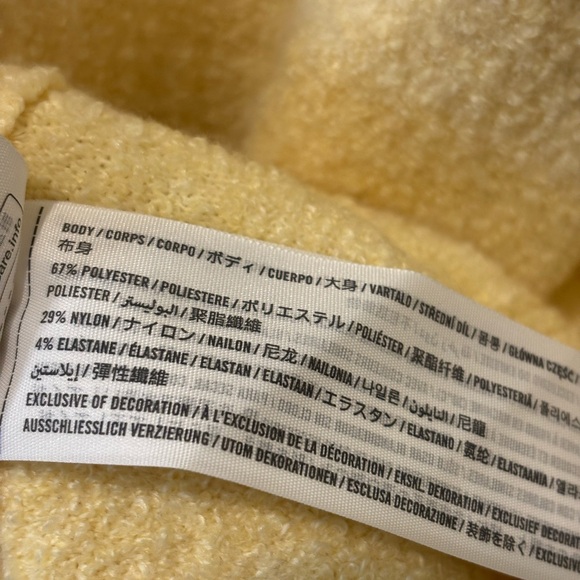 Abercrombie‎ & Fitch Light Yellow Sweater Dress - Picture 5 of 6